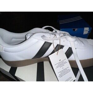 adidas VL Court 3.0 Size13M White Black Men's Casual Sneakers ID6285 NEW